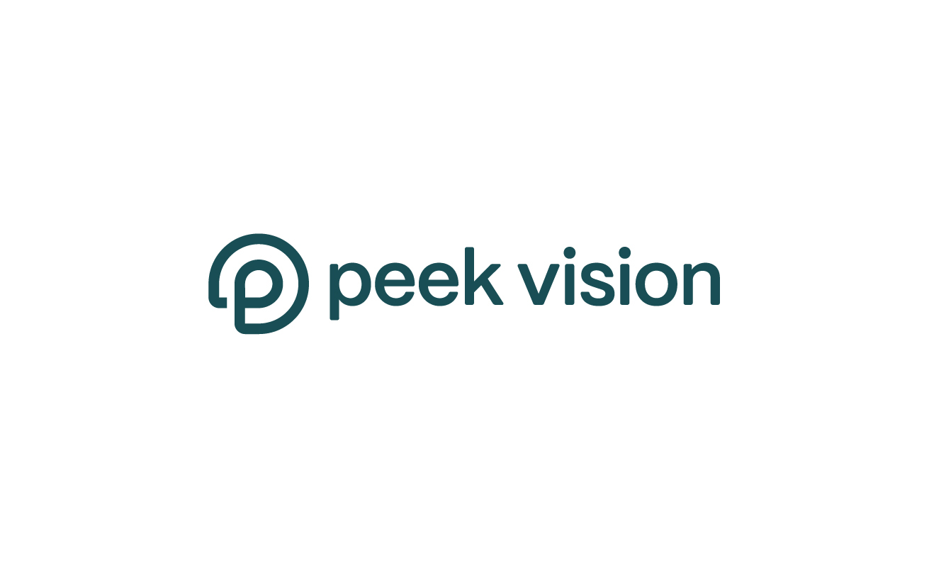 Peek Vision's new logo on a white background