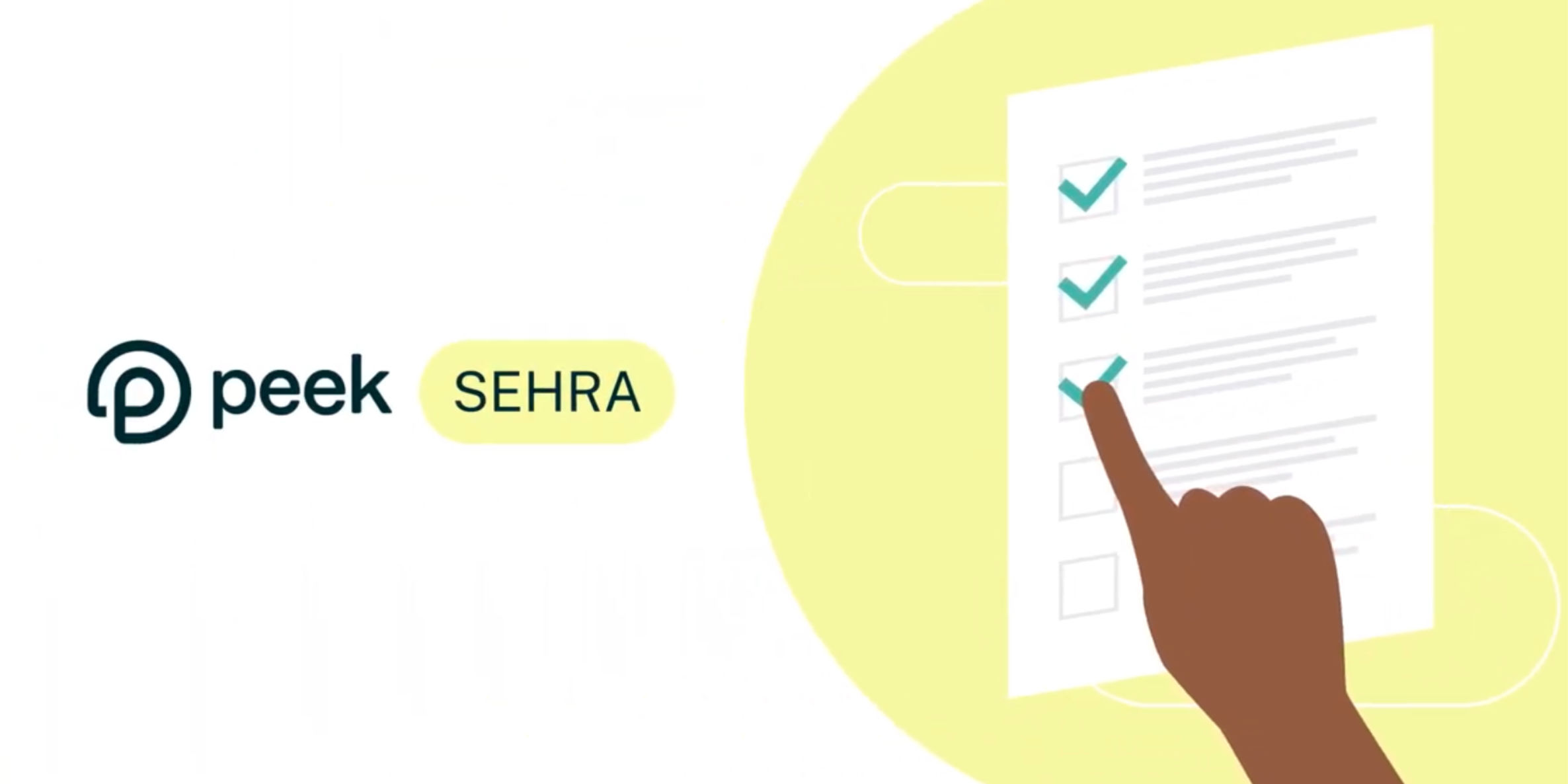 Illustration of a finger pointing at a checklist